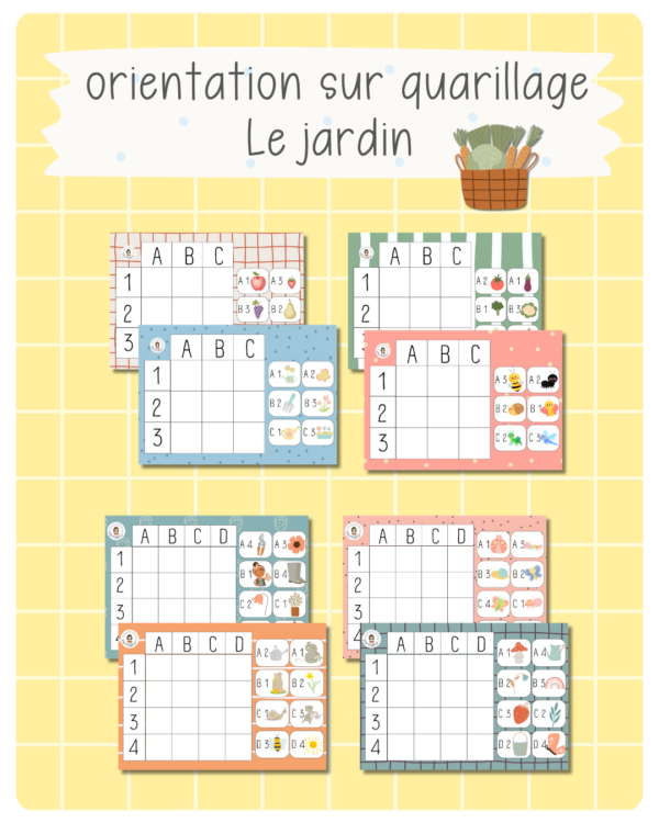 13. Orientation sur quadrillage – Au jardin (printemps)