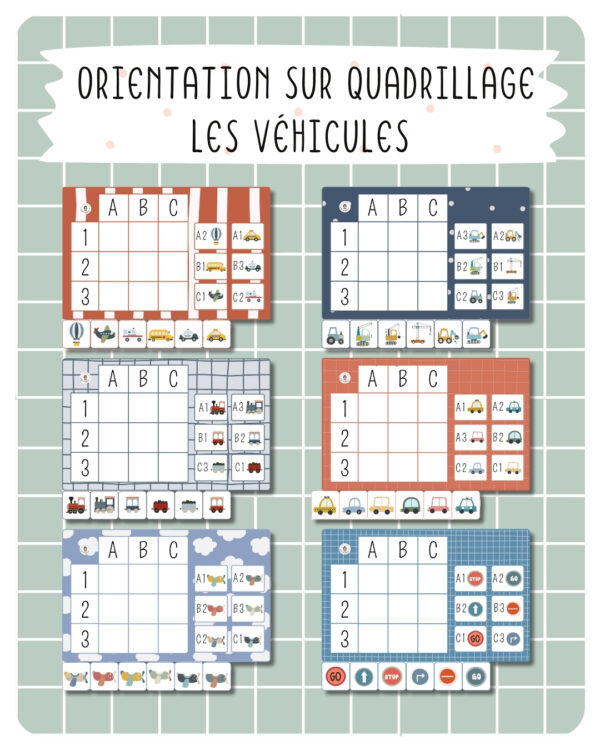 13. Orientation sur quadrillage – Les véhicules