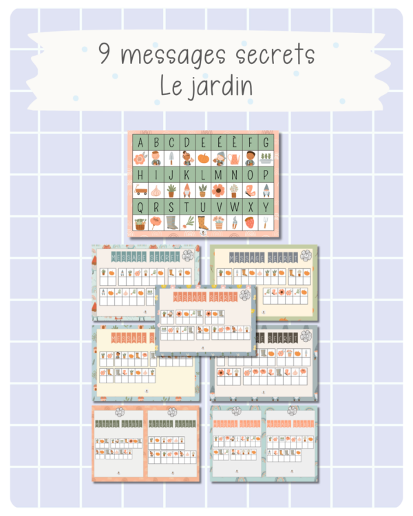 29. Messages secrets — Au jardin (printemps)