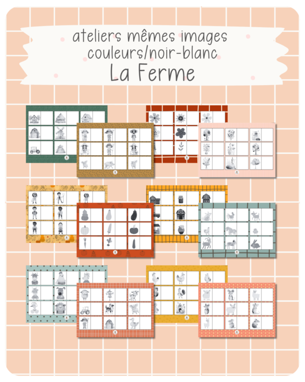 9. Mêmes images couleurs / noir-blanc – La Ferme