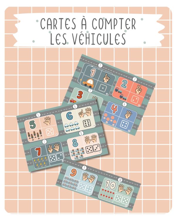 2.  Cartes à compter – les véhicules