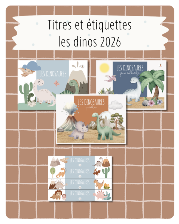 1. Titres et étiquettes — Les dinos 2026