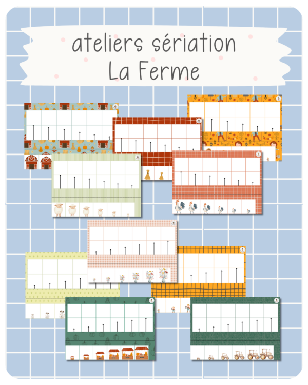 14. ateliers de sériation – Croissants & décroissants - La Ferme