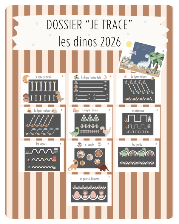 21. Dossier "Je trace" — Les dinos 2026