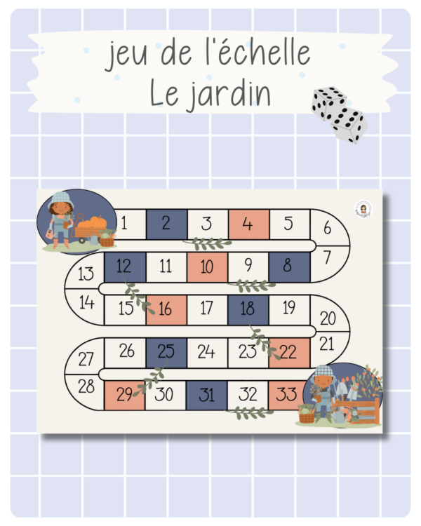 38. jeu de l'échelle - Au jardin (printemps)