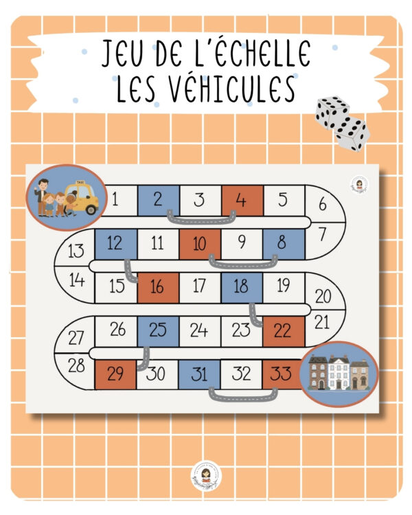 38. jeu de l'échelle - les véhicules