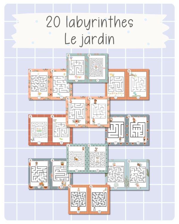 3. labyrinthes – Au jardin (printemps)