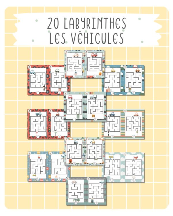 3. 20 labyrinthes – Les véhicules