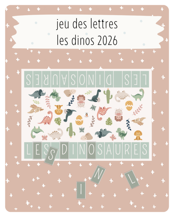 30. Jeu des lettres — Les dinos 2026