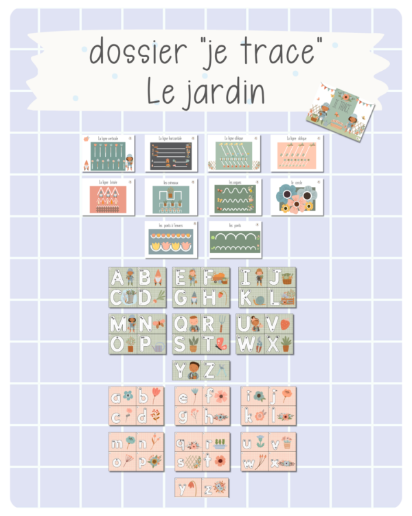 21-22. Dossier "Je trace" — Au jardin (printemps)