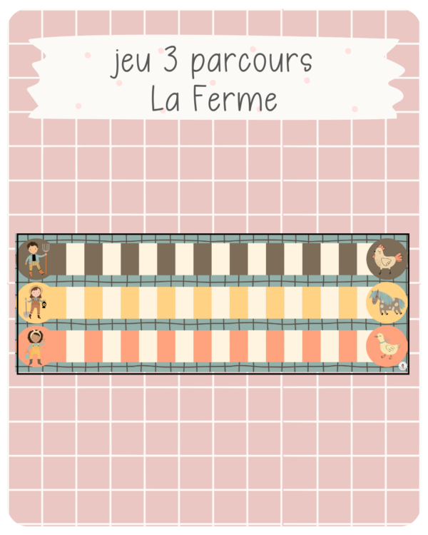 33. Jeu de plateau 3 parcours — La Ferme