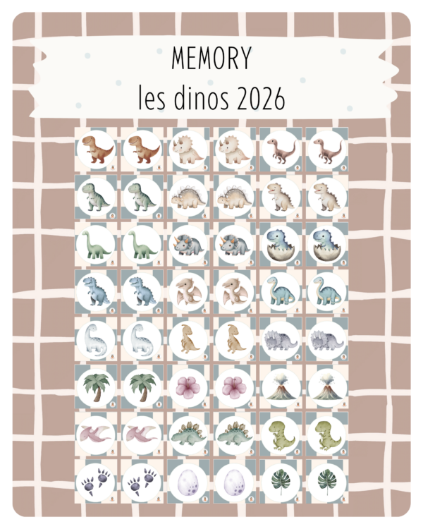 32. Memory — Les dinos 2026