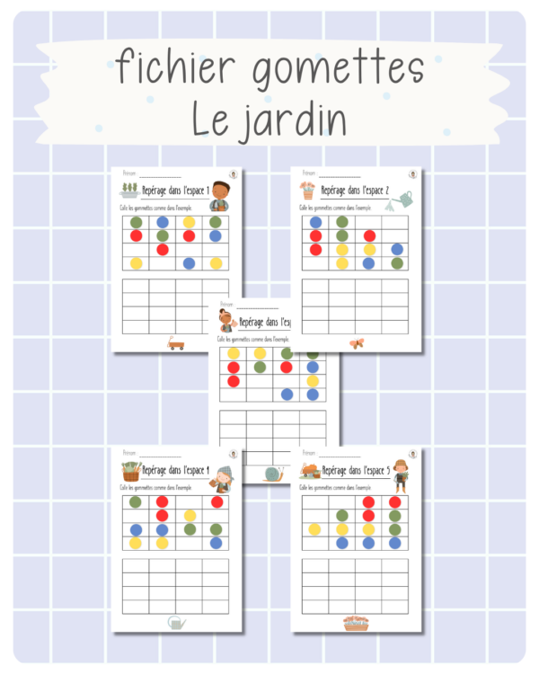 45. fichiers gommettes - Au jardin (printemps)