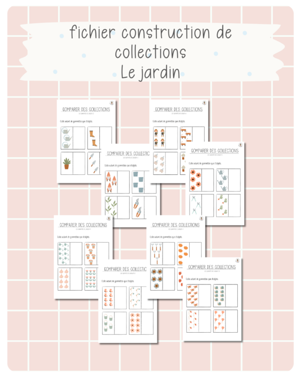 43. fichier construire des collections - Au jardin(printemps)