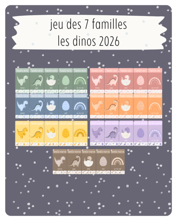 41. jeu des 7 familles - Les dinos 2026
