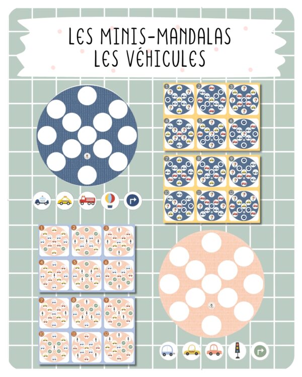 25. Les minis-mandalas — Les véhicules