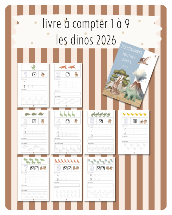 42. livre à compter - les dinos 2026