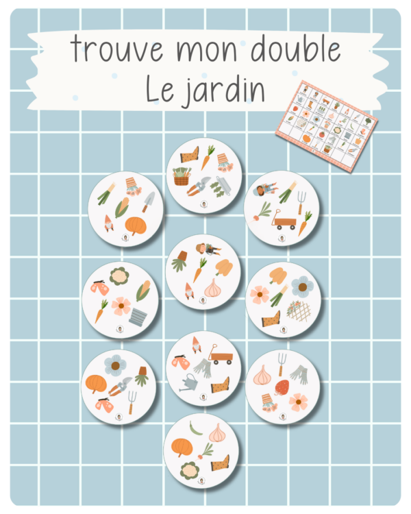 31. Trouve mon double — Au jardin (printemps)
