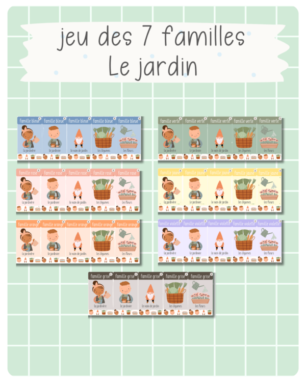 41. jeu des 7 familles - Au jardin (printemps)
