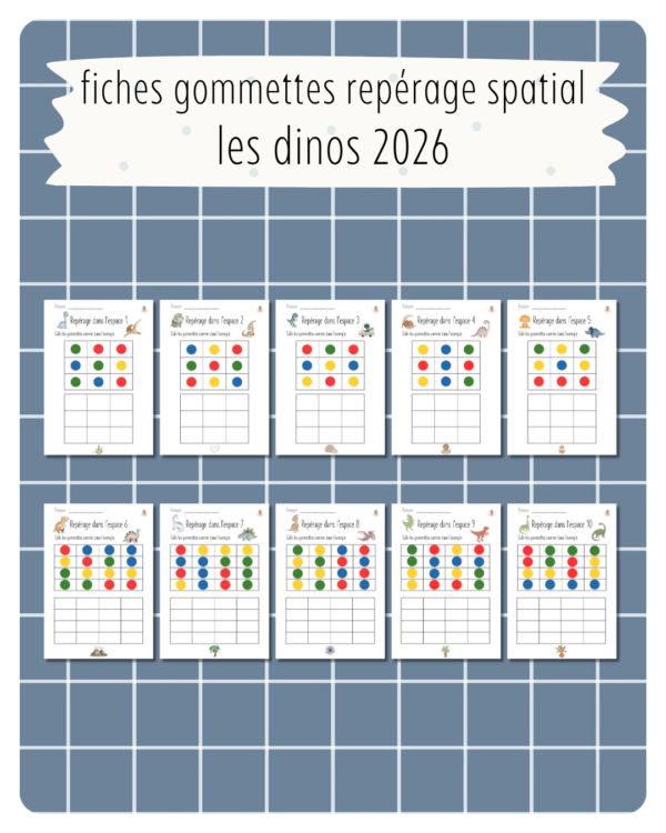 45. fichiers gommettes dinos