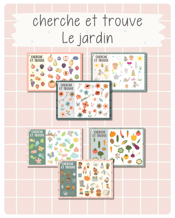 24. cherche et trouve — Au jardin (printemps)