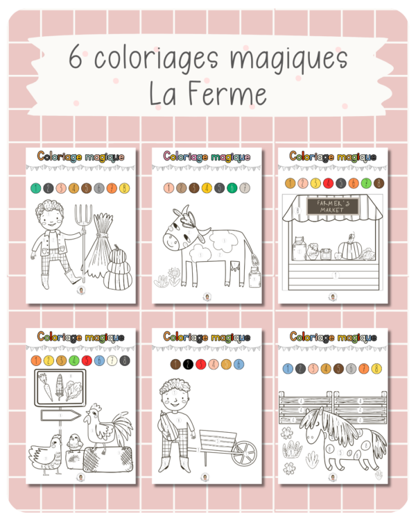27. coloriages magiques - La Ferme