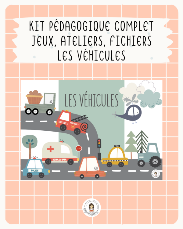 Kit pédagogique complet - les véhicules